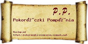 Pokoráczki Pompónia névjegykártya